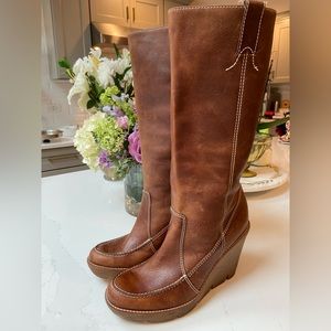 Michael Kors Knee High Wedge Boots